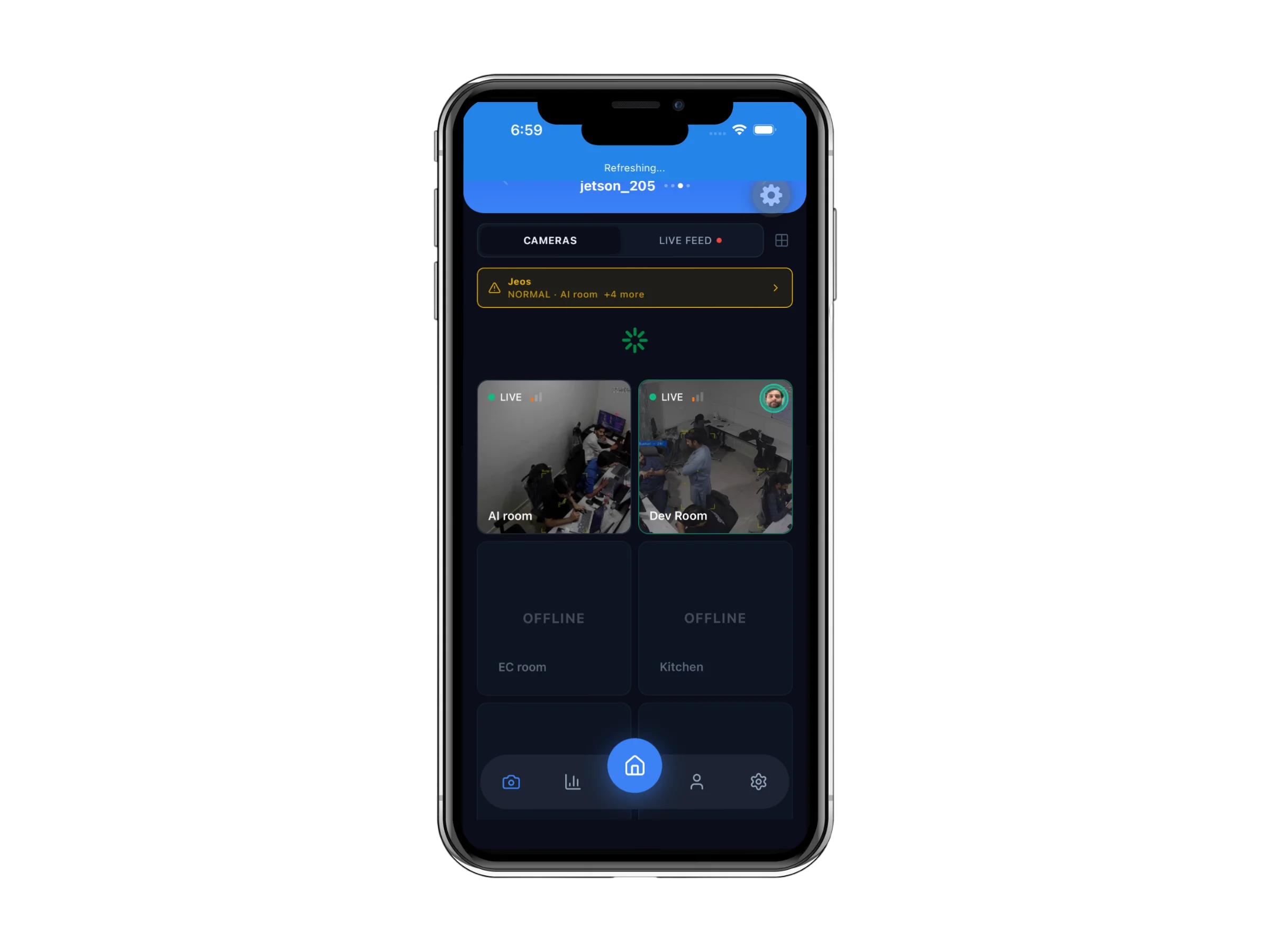 Al Baseerah mobile app on iPhone